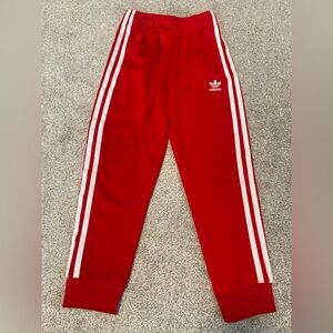 Adidas Kids Red Track pants size US XS ( 7-8 years )